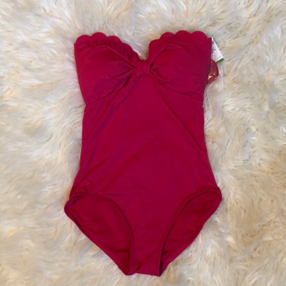 kate spade Other - Kate Spade Scallop Top Strapless Swim